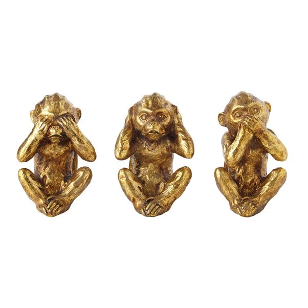 Dunelm Hear No Evil Resin Monkey Ornament - Image 2