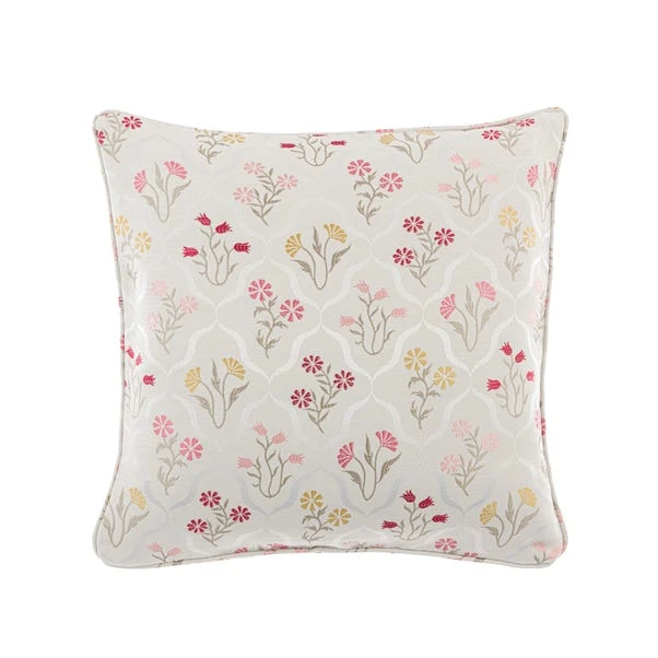 Luxury Collection Fleur Floral Jacquard Pink Cushion - Image 4