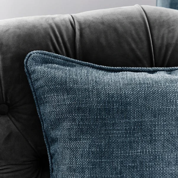 Luxury Collection Aubrey Navy Chenille Cushion - Image 4