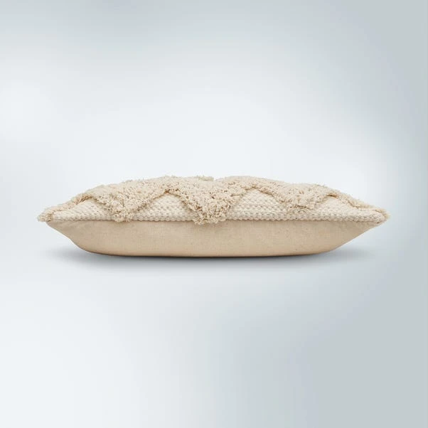 Dunelm Zig Zag Natural Cushion - Image 2