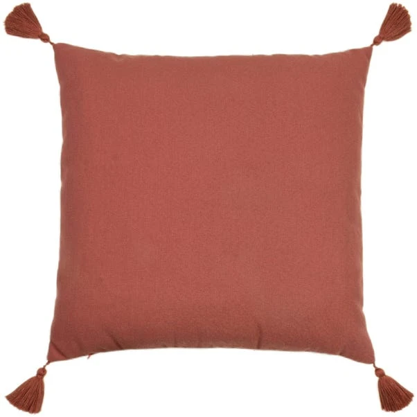 Dunelm Uno Face Cushion Red Clay - Image 3