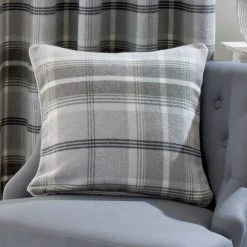 Luxury Collection Highland Check Dove Grey Cushion