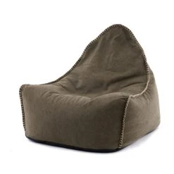 Dunelm Khaki Canvas Bean Bag Chair