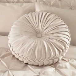 Dunelm Karissa Champagne Round Cushion