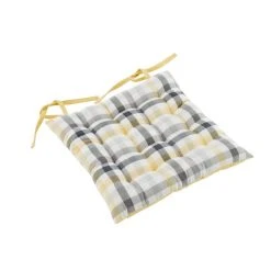 Dunelm Square Ochre Seat Pad