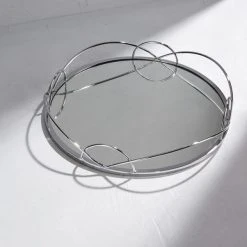 Dorma Silver Mirrored Tray