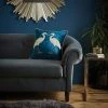 Dunelm Heron Teal Cushion