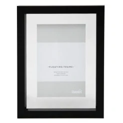 Dunelm Black Floating Photo Frame 6" X 4" (15cm X 10cm)