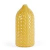 Dunelm Ochre Leaf Effect Ceramic Vase