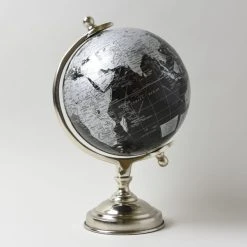 Decor Black And Silver Globe