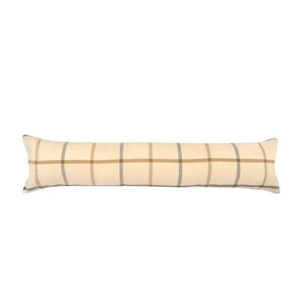 Isabella Check Draught Excluder Natural