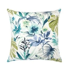 Dunelm Tropical Floral Blue Cushion Cover