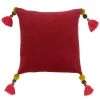 Paoletti Poonam Pomegranate Velvet Cushion