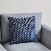 Dunelm Cut Velvet Polka Dot Navy Cushion