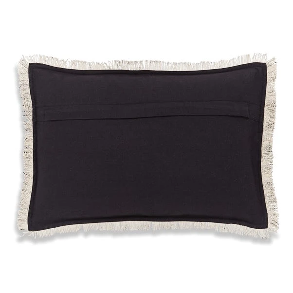 Dunelm Santiago Woven Charcoal Cushion - Image 4