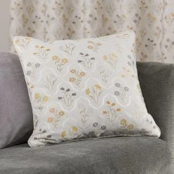 Luxury Collection Fleur Floral Jacquard Ochre Cushion