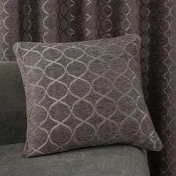 Luxury Collection Chenille Ogee Charcoal Cushion