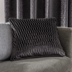 Dunelm Valencia Velvet Geometric Cushion