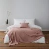 Dunelm Pom Pom Blush Square Cushion