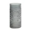 Dunelm Geo Embossed Glass Cylinder Vase
