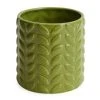 Dunelm Large Green Leaf Plant Pot