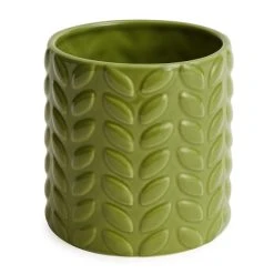Dunelm Large Green Leaf Plant Pot