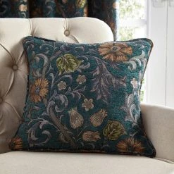 Luxury Collection Betsy Chenille Jacquard Lagoon Cushion
