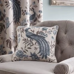 Luxury Collection Palace Birds Jacquard Duck Egg Cushion