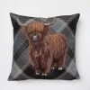 Dunelm Highland Cow Tapestry Cushion