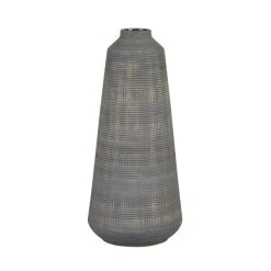 Dunelm Tall Matte Grey Ceramic Vase