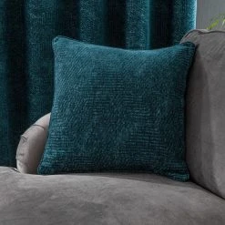 Luxury Collection Chenille Geo Peacock Cushion