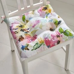 Dunelm Sophia Floral Seat Pad
