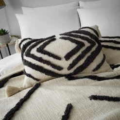 Dunelm Elias Natural 100% Cotton Cushion