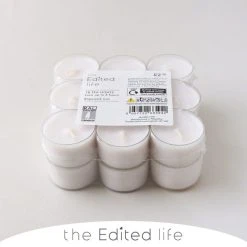 The Edited Life Pack Of 18 Unscented Tealights