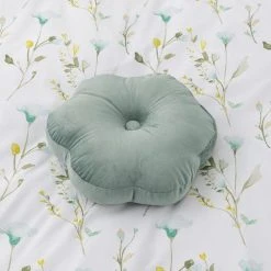 Dunelm Flower Velvet Cushion