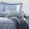 Dunelm Jax Blue Mosaic Cushion