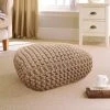Dunelm Hand Woven Natural Floor Cushion