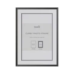Dunelm Curby Photo Frame Black