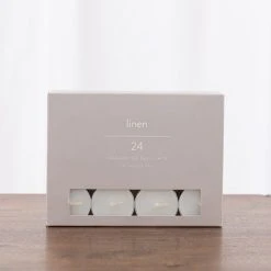 Dunelm Pack Of 24 Linen Tealights