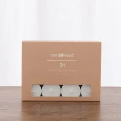 Dunelm Pack Of 24 Sandalwood Tealights