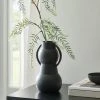 Dunelm Matt Black 23cm Vase