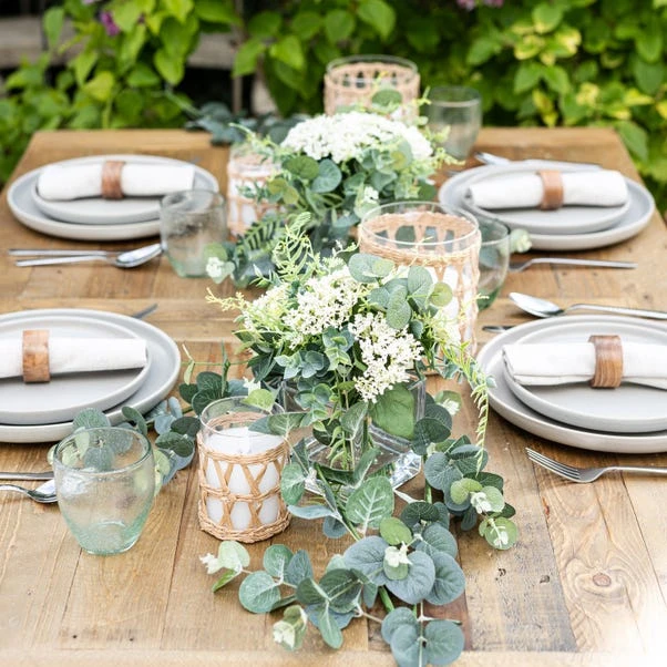 Dunelm LED Candle In A Small Basket - Image 2