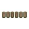 Dunelm Pack Of 6 Olive Pillar Candles