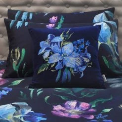 Avery Green Sinama Navy Velvet Cushion