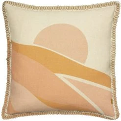 Dunelm Mojave Blush Cushion