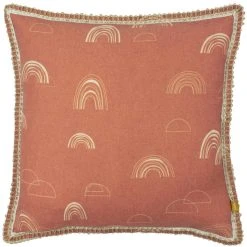 Dunelm Red Clay Rain Shadow Cushion