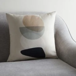 Dunelm Pebble Neutral Modern Cushion