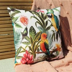 Riva Home Parrots Multicoloured Outdoor Cushion