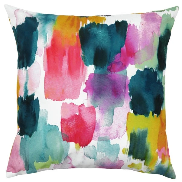 Riva Home Watercolours Ochre Outdoor Cushion - Image 2