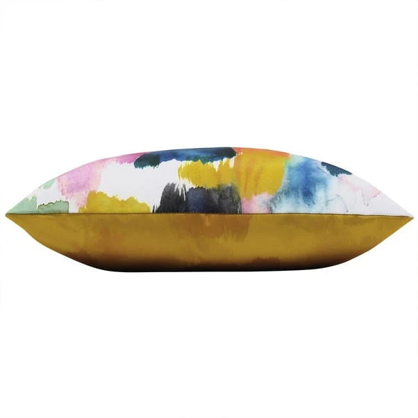 Riva Home Watercolours Ochre Outdoor Cushion - Image 4